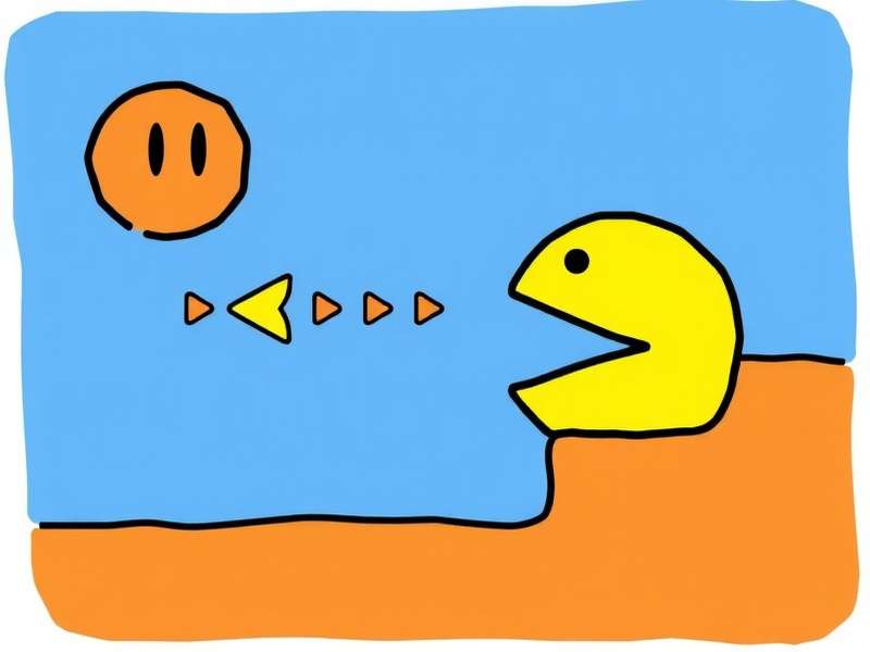 Google Pac Man Doodle gameplay screenshot showing maze and ghosts