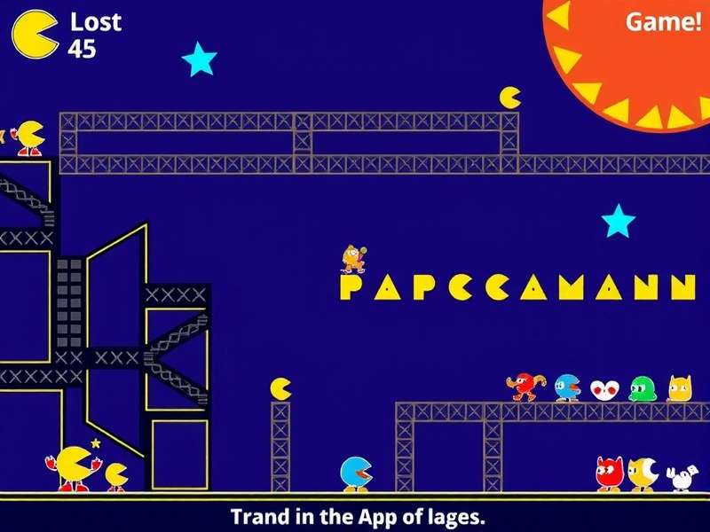 Classic Pac-Man arcade cabinet in a vintage arcade setting