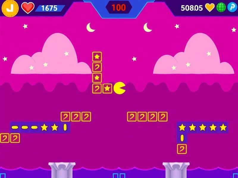 Classic Pac-Man arcade cabinet glowing in a dark room