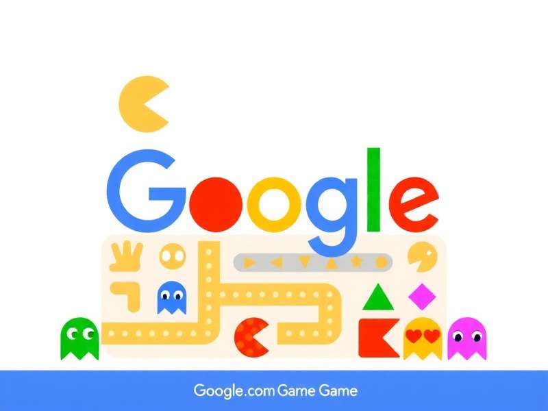 Google Pac Man Doodle screenshot showing Pac-Man and ghosts