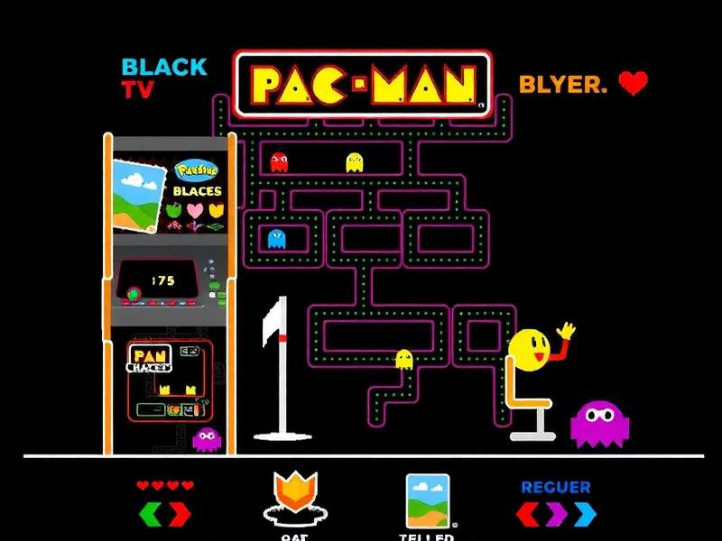 Original 1980 PAC MAN arcade machine in perfect condition