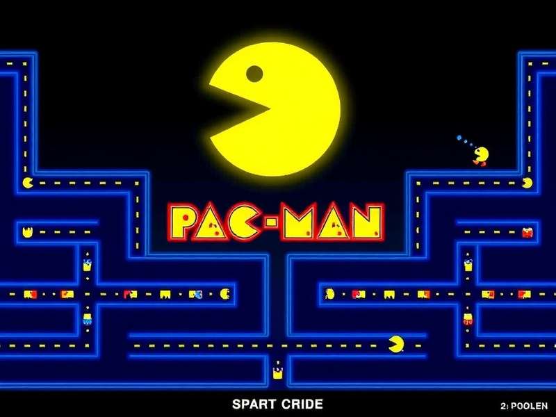 echalk pacman gameplay screenshot showing detailed maze and ghosts