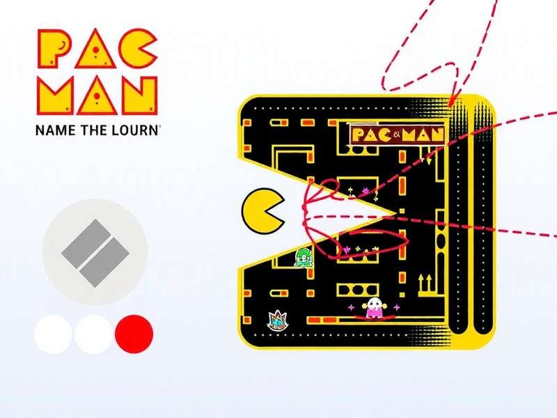 A vintage Pac-Man arcade cabinet showing significant wear and scratches from heavy use