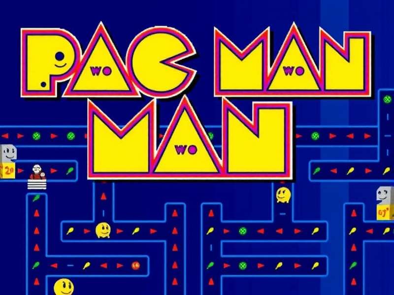 A vintage Big Pac Man arcade cabinet in a classic American arcade setting
