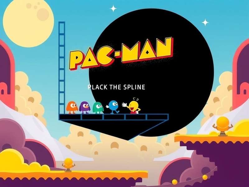 Classic PAC-MAN arcade cabinet with glowing screen