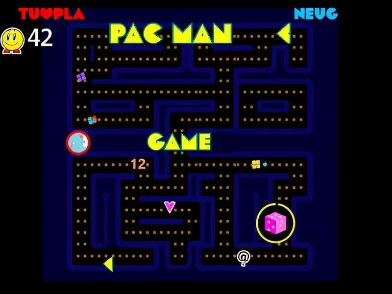 Close-up art of the four Pac-Man ghosts: Blinky, Pinky, Inky, and Clyde