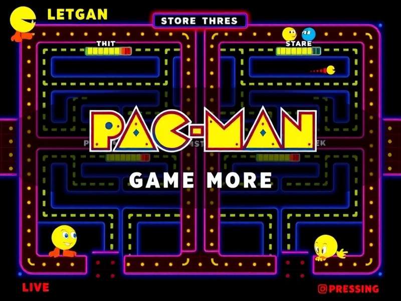 Evolution of Pac-man game modes from 1980 arcade to modern online versions