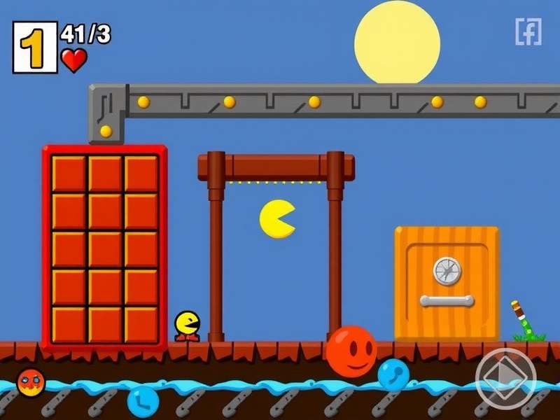 Classic Pac Man arcade cabinet with glowing screen