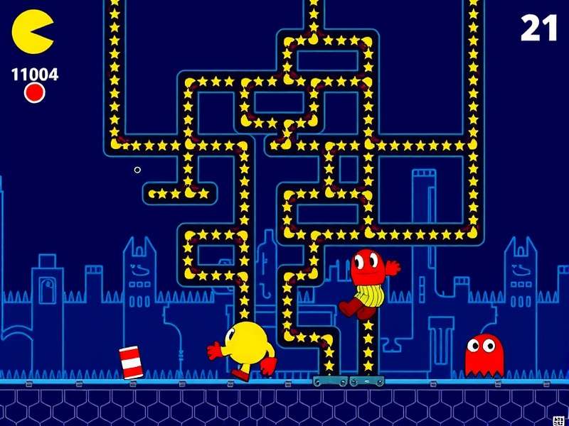 Development team working on the PAC-MAN Google Doodle in 2010