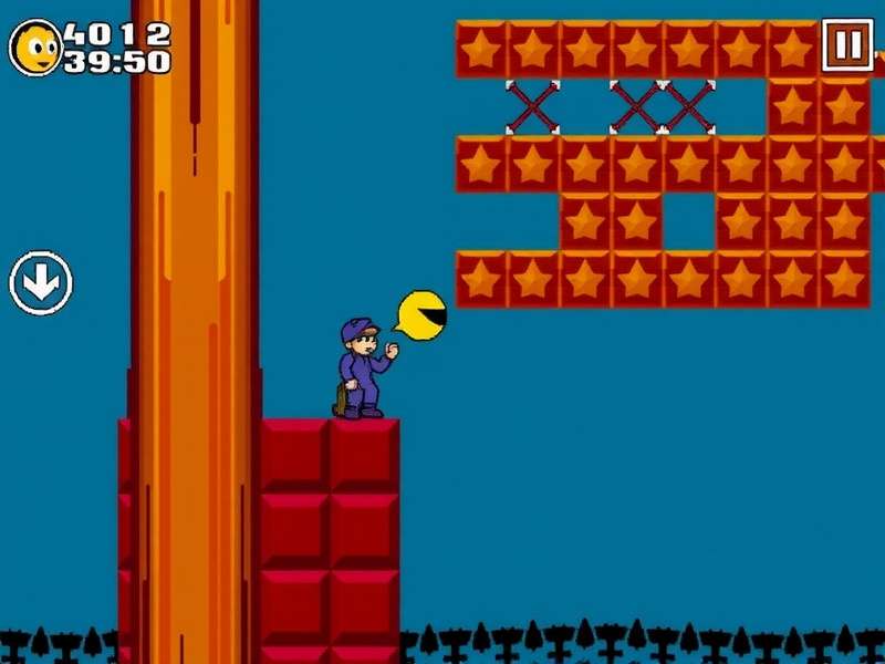 Pac Man Unblocked arcade maze gameplay with colorful ghosts and power pellets