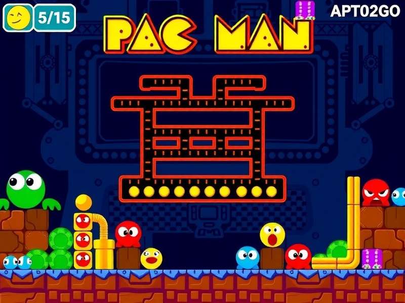 Classic PAC MAN character on a dark background — the iconic yellow arcade hero