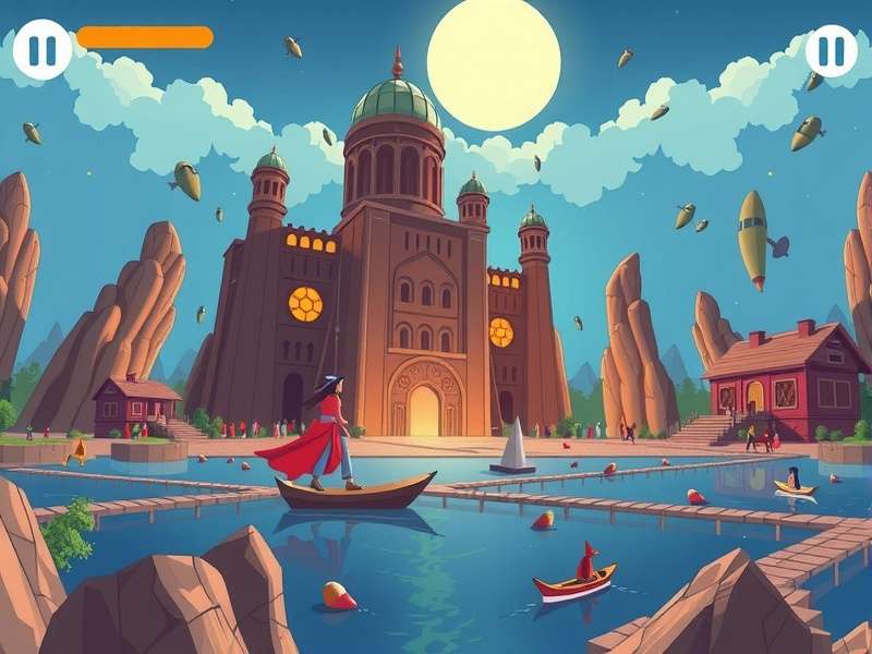 PAC MAN character navigating a maze with ghosts, representing Google Games collection