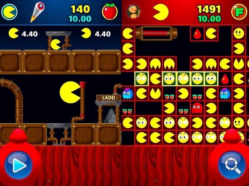 PAC-MAN maze with ghosts and the iconic yellow hero — Pacman Free Online