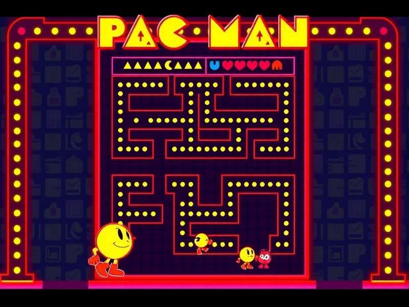 Pacman Video Game historical timeline from 1980 to 2025