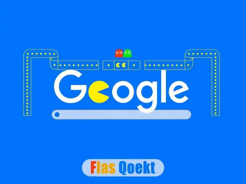 Google Doodles Pac Man interactive arcade doodle celebrating the iconic yellow PAC-MAN character and ghosts