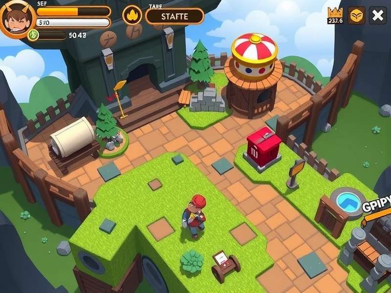 PAC MAN classic arcade gameplay with yellow character and four colorful ghosts on a dark maze