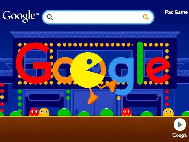 Google Doodle Games Pacman – PAC-MAN maze gameplay illustration